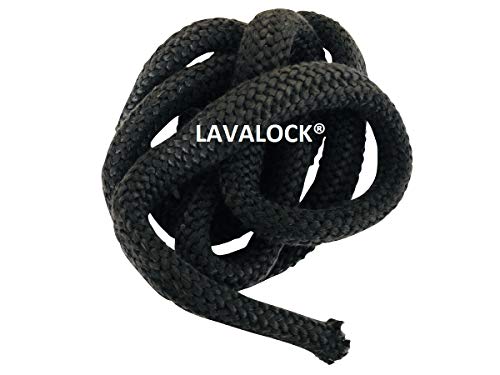 Lavalock 1-1/4 x 7 'стапала црна фиберглас дрво пелета шпорет јаже за заптивка 1.000F 1.000F
