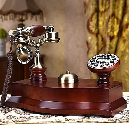 Liuzh European Antique Telephone Fandline Solid Doot Telephone со ID на повикувач, копче за копче, безжично со личноста, механички