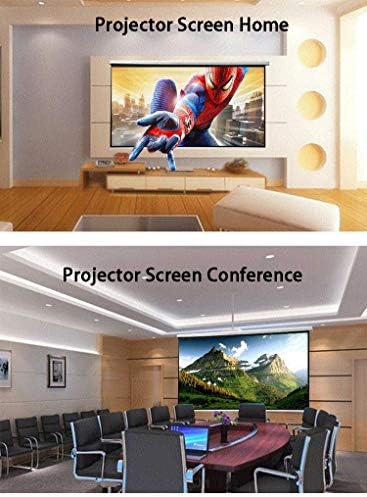 KXDFDC 72INCH 4: 3 Wallид монтиран Мат бел Проекција Повлечете го платното LED Проектниот екран за канцеларија за домашно кино за