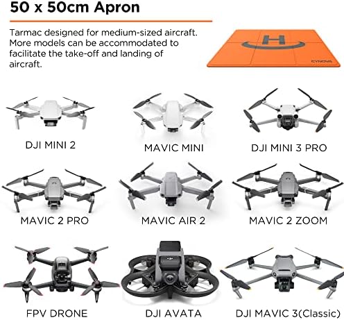 Подлога за слетување на беспилотни летала Cynova пондерирана за DJI Mini 3 Pro, Универзален водоотпорен преносен слетување за DJI