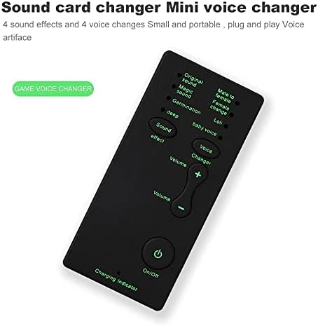 TWDYC Мини Звучна Картичка Преносни Звучни Ефекти Машина За Менување Глас Уред Аудио Картичка За Пренос Во Живо Онлајн Разговор Пеење