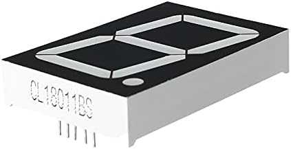 Othmro 1pcs Заедничка анода LED дисплеј Дигитална цевка 1 бит 7 сегмент црна 10pin со добар униформа излез на светлина