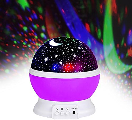 Jayden78 Starry Night Light Projector 360 степени Ротација Најдобри подароци за 3-12 годишни девојчиња за момчиња