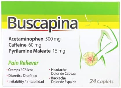 Buscapina болка грчеви главоболки Истражливост на грчеви за менструација на болки во зглобовите - 24 капчиња