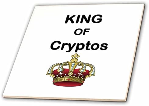 3дроза Слика На Задебелени Букви Велат Кралот На Криптос Со Фенси Црвена Круна-Плочки