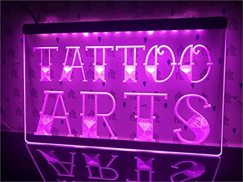 DVTEL Тетоважа Уметности Продавница Неонски Знак Led Моделирање Светлина Прозрачни Букви Табла Акрилни Панел Неонски Декоративни Светлина,