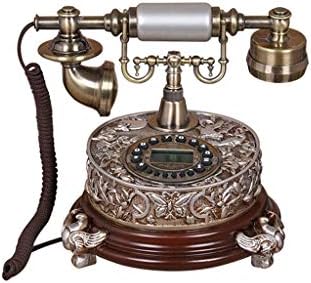 Антички телефон WYFDP, фиксен дигитален гроздобер телефонски класичен европски ретро фиксна телефонска земја со висечки слушалки
