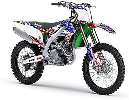 2009-2012 KX 250 F MERICA САД Сенге Графика Комплетен Комплет Со Возач I. D. Компатибилен Со Кавасаки