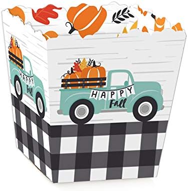 Голема Точка На Среќа Среќен Пад Камион - Партија Мини Корист Кутии - Жетва Тиква Партија Третираат Бонбони Кутии-Во собата на 12