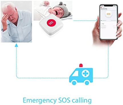 Копче за безжичен далечински повик Moweo Tuya Zigbee SOS/Emercy копче за старателство за кревет/ch/подот, пад на аларм, пациенти