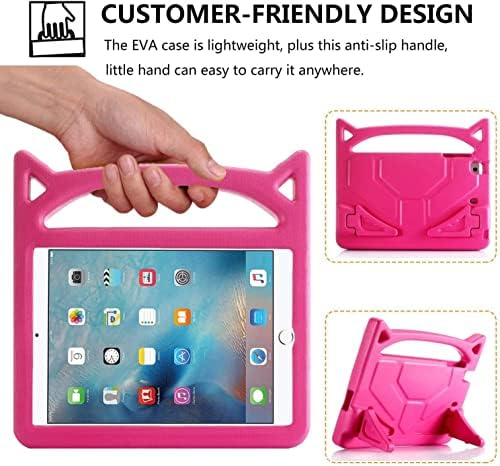 iPad mini 6 Case for Kids: Безбедна заштита од шок-отпорен за доказ за деца од 8,3 инчи + ултра лесна + рачка за носење на удобност +