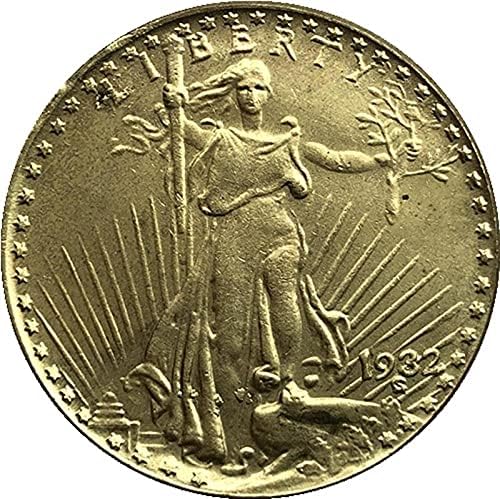 Омилена Монета на ада Криптовалута Криптовалута 1924 Американска Слобода Орел Позлатена Тврда Монета Копија Комеморативна Колекција На Монети Среќна Монета
