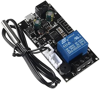 MELIFE 2PCS XY-WFT1 WiFi модул за контрола на температурата, далечински WiFi термостат со висока прецизна контролор на температура