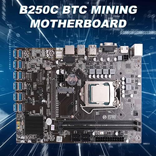 Exogio B250C BTC Miner со G3900 CPU+DDR4 4GB 2666MHz 12xpcie до USB3.0 Слот за картички LGA1151 за рударство BTC