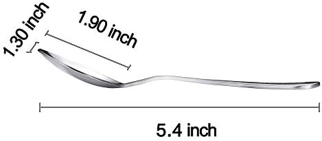 Snamonkia 5.4 Инчи Нерѓосувачки Челик Лажички, Во собата на 12, Мали Лажици За Десерт Demitasse Кафе