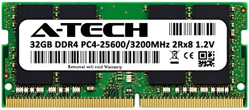 A-Tech 32 GB RAM меморија за Lenovo ThinkPad P14S Gen 2 лаптоп | DDR4 3200MHz PC4-25600 SODIMM 2RX8 1.2V 260-PIN Не-ECC SO-DIMM