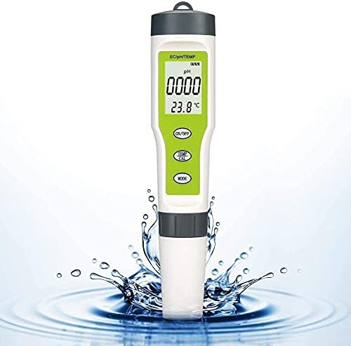 Yiwango прецизен тест за квалитет на водата Пен, pH, PH, EC и Temp Tester Tester, за градина, лабораторија за домашни аквариум, фарма за внатрешна употреба практична детектор за ква?