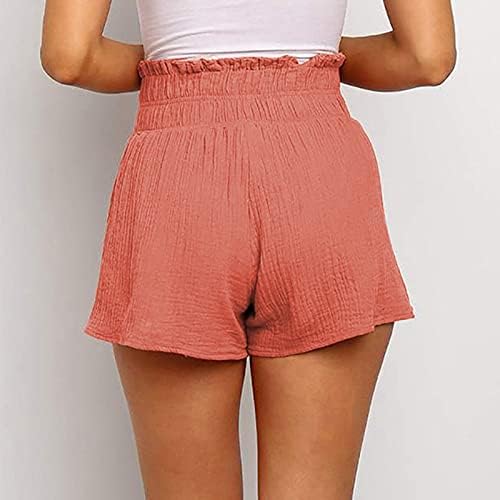 Аилез шорцеви за жени шорцеви жени пакуваат обични памучни мешавини летни жени со копчиња модни панталони