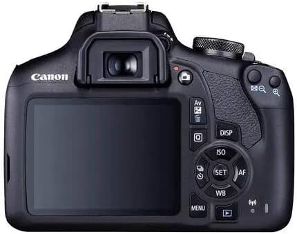 Canon EOS 2000d Dslr Камера w/Canon EF-S 18-55mm F/3.5-5.6 Објектив За Зумирање + Случај + Sandisk 64gb Мемориска Картичка +