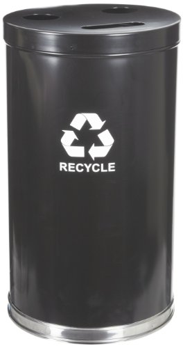 Witt Индустрии 15rtbl Челик 24-Галон 3 Отворање Контејнер За Рециклирање со 3 Пластични Облоги, Легенда Рециклирај, Тркалезна, 15 Дијаметар