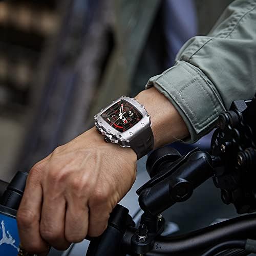 Случај од легура На Цинк ТРДИБСК+Сет За Ремени се погодни за Apple Watch 45mm+6/5/4/SE за 44mm што се користи за Applewatch Iwatch