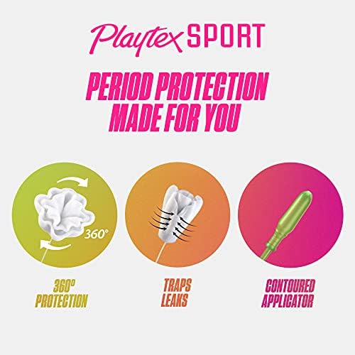 PlayTex Sport Tampons, Редовна апсорпција, без мирис - 384CT