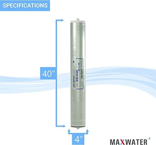Макс Вода Соленкава Вода Ro Мембрана Елемент-BW-4040 2400 GPD, комерцијални обратна осмоза големина 4 x 40 добро За Индустриски, Општински,