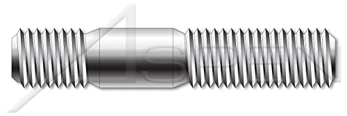 M12-1,75 x 60мм, DIN 939, метрички, столпчиња, двојно завршување, завршен крај 1,25 x дијаметар, не'рѓосувачки челик A2