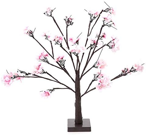 LED LAMP BONSAI цреша цвет од дрво светло цреша дрво форма за домашна забава декоративна декоративна, табела за домашна декорација ноќна светлина и подарок