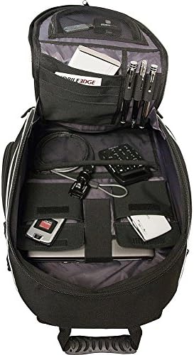 Mobile Edge Black W/Silver Trim Express Express Laptop Rankpack 2.0 16 инчен компјутер, 17 инчен Mac за мажи, жени, студенти Mebpe22, една големина