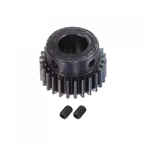 Uxcell 1Mod 26T Pinion Gear 12mm Bore Bore Зацврстена челична моторна решетка SPUR GEAR со чекор за RC автомобил камион со кабриолет менувач погон