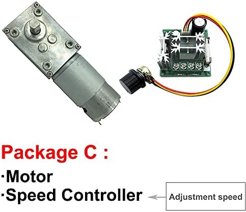 12V 24V Висока вртежен момент Висока вртежи во минута со висока моќност DC DC Motors Motors во DC мотор со 12 до 470rpm само -заклучување