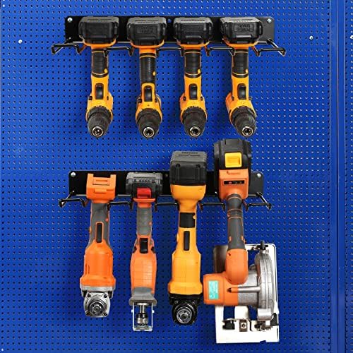 Држач За Дупчалка Ѕиден Држач, Организатор На Електрични Алати,Организатори На Тешки Гаражни Алатки и Складирање, 2 Лавици За Електрични