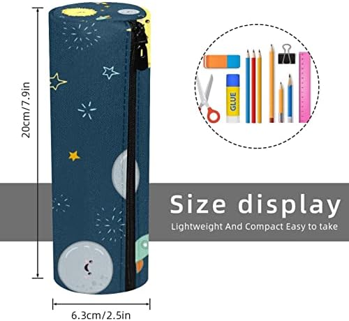 Вселенско сонце ракетни starsвезди образец молив случај студентска канцелариска торбичка торбичка патентка пенкало торба козметика торба за