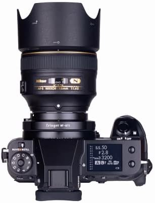 Fringer NF-GFX AF Auto Focus Adapter компатибилен со Nikon D, G, E леќи и други авто-леќи од главните трети страни до фотоапаратите Fujifilm