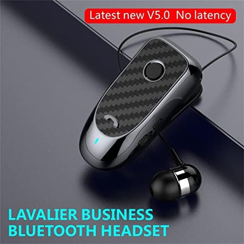 H3aR3R Lavalier Безжични Мини Слушалки Bluetooth 5 0 Бизнис Канцеларија Слушалки Преносни Продолжен Слушалки Кабел Едно Уво Тој