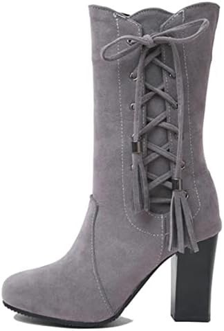 HCJKDU женски чизми за глуждот Чунки потпетица чизми за дожд момчиња зимски чизми црни глуждови чизми чизми за фустани чевли