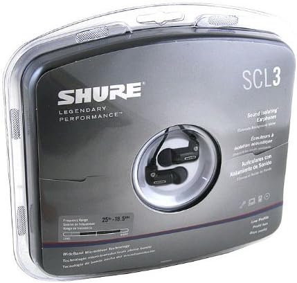 Shure Scl3 Звучни Изолациони Слушалки Со Еден Широкопојасен Микроспикер, Црна