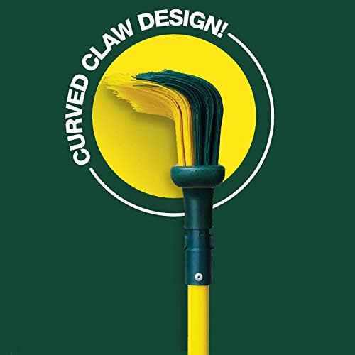 Claw метла - Лесен дизајн на притисок и влечење за ракување и зафаќање на внатрешно отворено - прилагодлива рачка 38 - 62 - Влакната на кривата на канџи - прашина, лисја и л