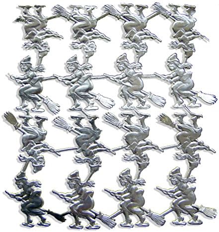 Кунзе 16-парчиња Дрезден вештерки на метли, сребро