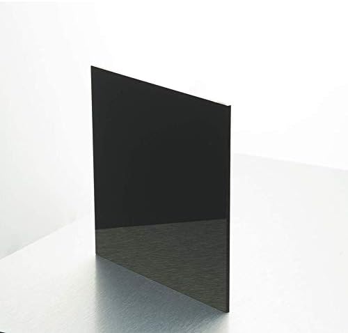 Зеробегин Персекс плоча, црно мазно огледало, акрилно пластично стакло, лесен за сечење, отпорна на влијание, дебелина: 2мм, ширина 300мм