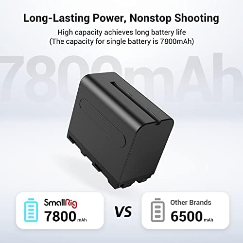 Пакет: Smallrig NP-F-адаптер за батерии Lite + Smallrig NP-F970 Батерии и полначи