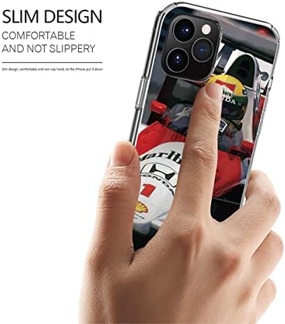 Телефон Случај Покритие Компатибилен Со iPhone Samsung Ayrton 7 Сена Про Макс Трки 11 Неговиот X Мекларен 13 8 Xr 12 Se 2020 14 Гребење Додатоци Водоотпорен Транспарентен