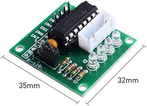 Geekpi 5 Пакет Степер Мотор 28byj-48 5V Степер Мотор + Улн2003 Мотор Возач Одбор + Дупон Жица Скокач Жици Лента Кабли Компатибилен