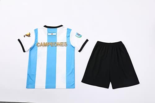 Аргентина Светски Шампиони Издание Спортски Фудбал Фудбал Момчиња Деца Млади Дрес Кошула Комплет