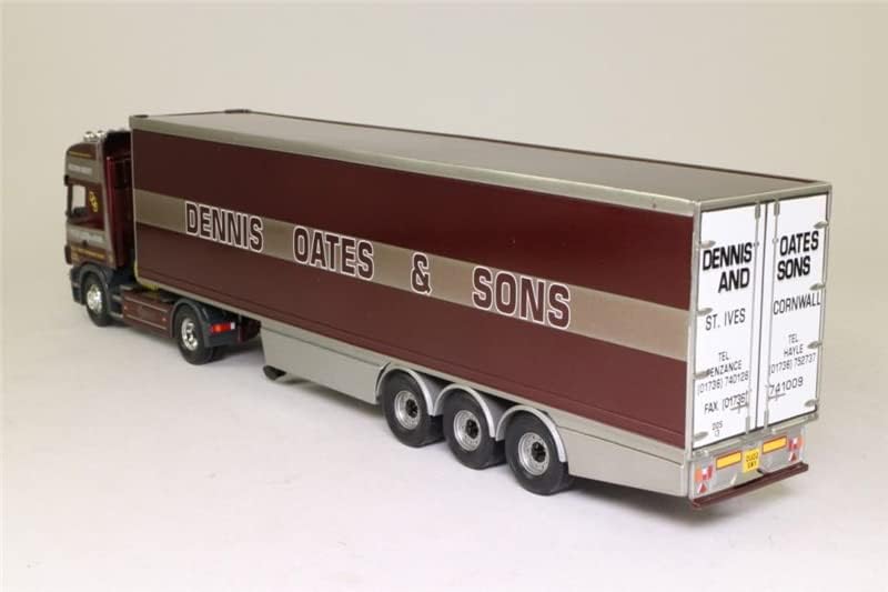 Корги за Сканија за приколка за фрижидер за топинки Денис Оитс и Синови Ограничено издание 1/50 Diecast Truck Pre-Builed Model