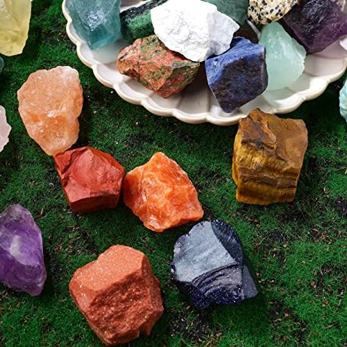 Apengshi природен лабрадорит суров камен кристал 1lb Масовно заздравување Реики поправка карпа медитација чакра рамнотежа Декорација