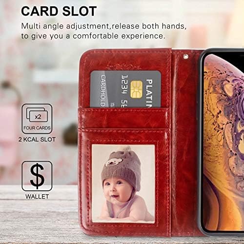 Случај за сини џеб Shencang, погоден за iPhone XR Snake Cobra ART-05 CASH & ID, слотови за картички за картички за паричник, мулти-функционална