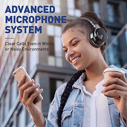 Слушалки Tapela E7 Bluetooth Слушалки Со Микрофон Длабоко Бас Безжични Слушалки Преку Уво, Удобни Протеински Слушалки, 30 Часа Играње За Патување/Работа,
