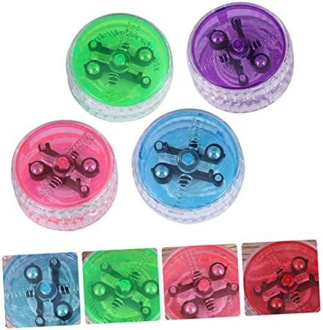 Toyvian 4PCS - Детска забава фаворизира јамка на Yoyo Божиќ Гуди Каг Полнеч за развој на играчки Cheistmas играчки светлечки Yoyo